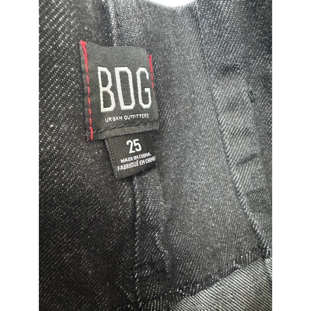 BDG Women's Barrel Leg Paper Bag Waist Jeans Black Karina - Size 25 - Picture 8 of 8